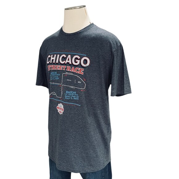NASCAR Chicago Street Race Shirt 2024 Track Map Graphic Tee XL NWT - Picture 7 of 8